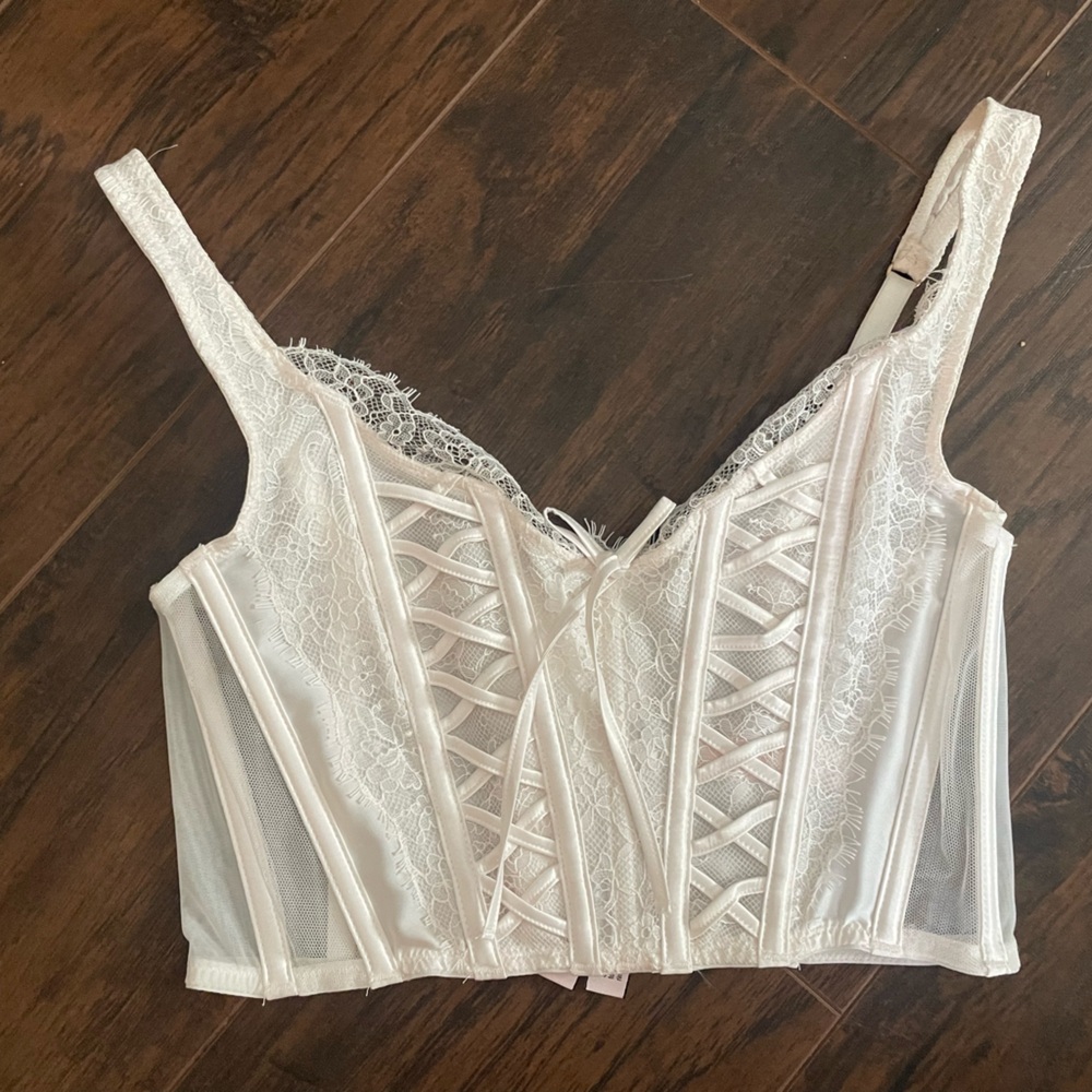 Victoria secret white corset